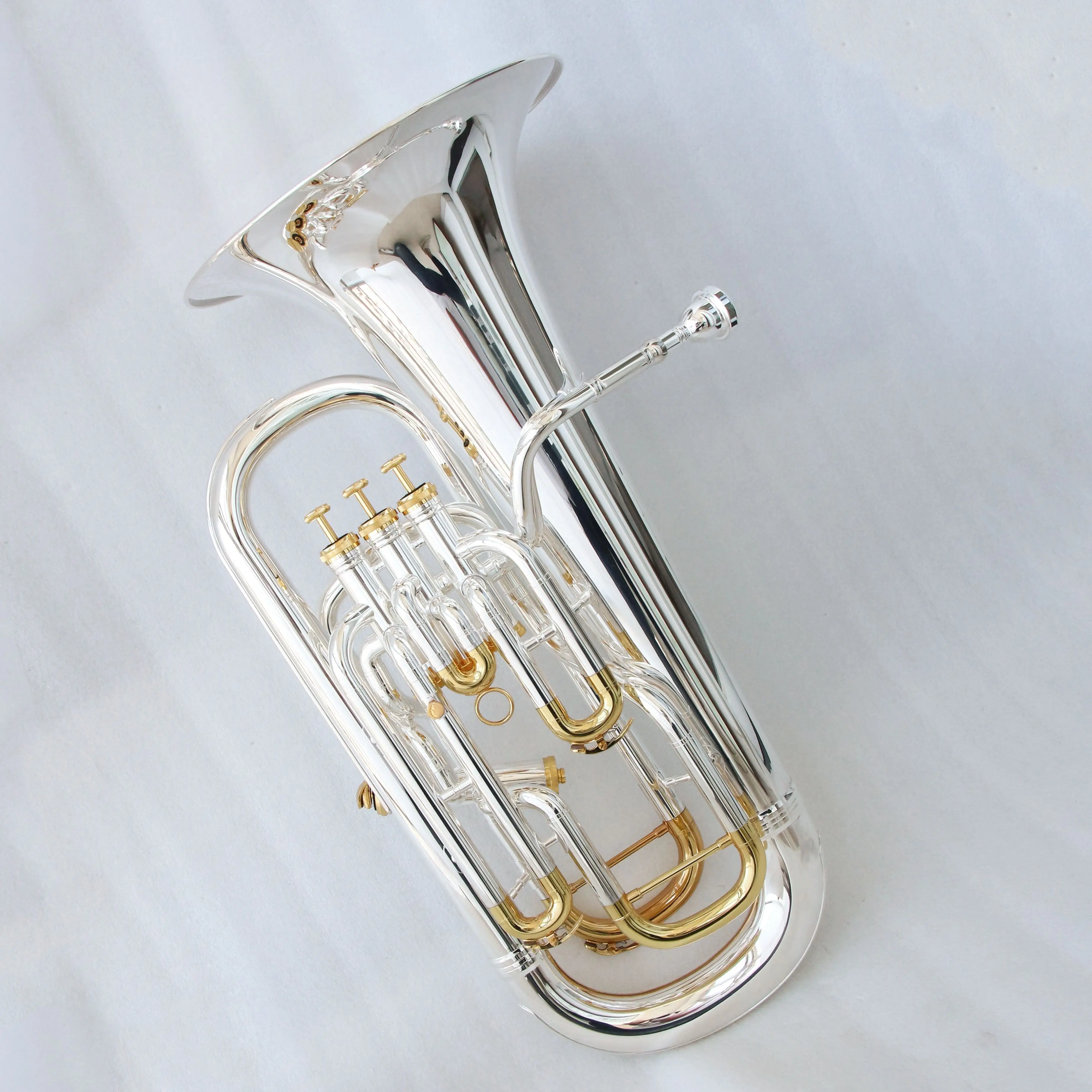 Musical Instrument Euphonium - Muziekinstrumenten Geel Messing Euphonium 3+1 Pistonventielen