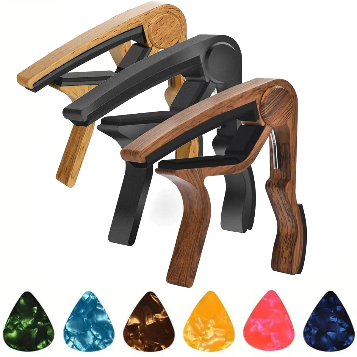 Musical Instruments Easy - Hoogwaardige gitaarcapo van zinklegering met 5