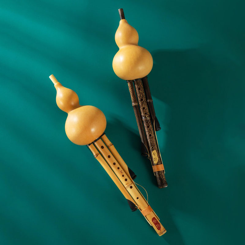 Shakuhachi Bamboo Flute - 9-gaats Hulusi handgemaakte bamboe kalebasfluit Oefening