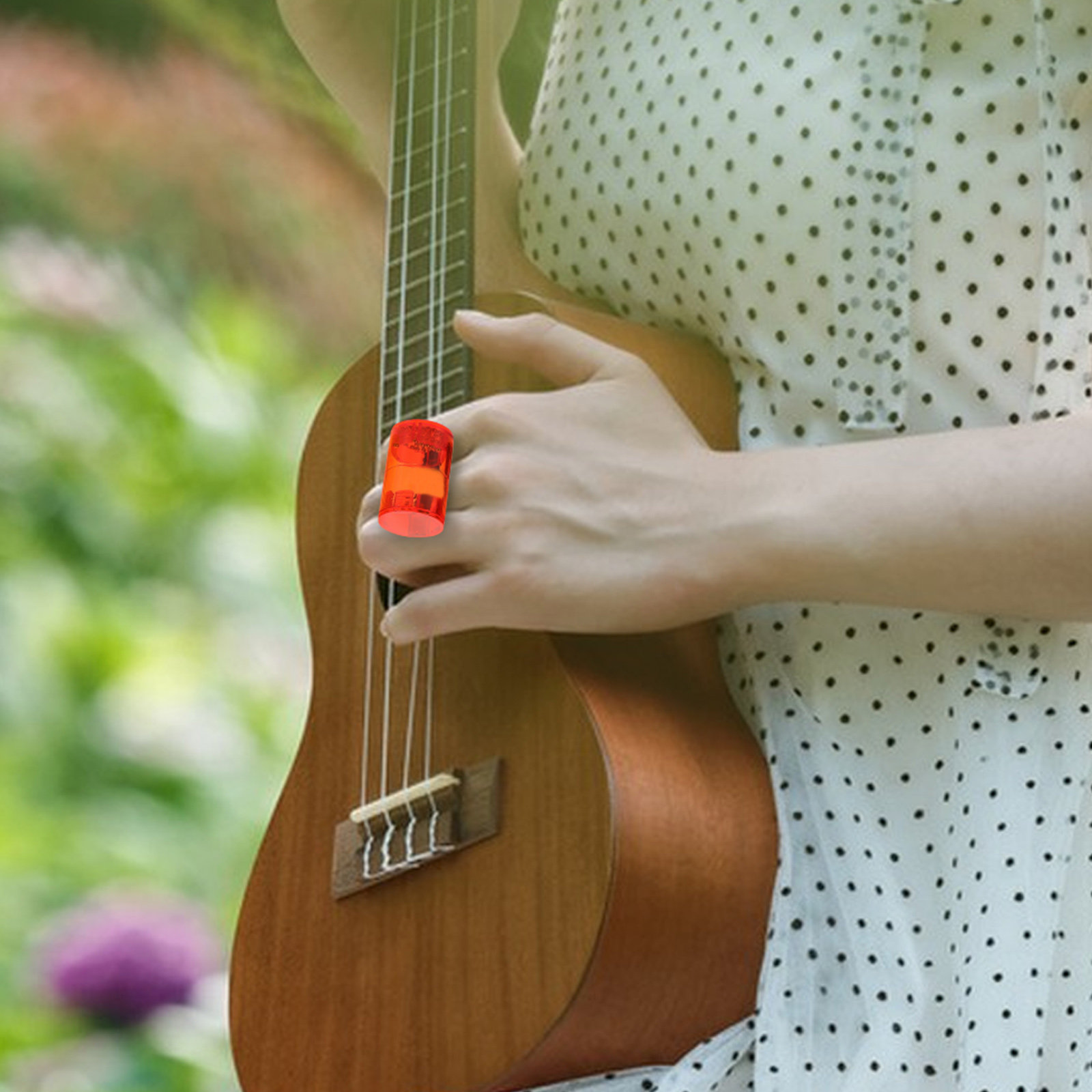 Musical Instrument Cajon - 4-delige ukelele vinger-shaker ritmehamer plastic muziek-shaker