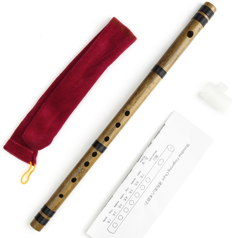 Shakuhachi Bamboo Flute - 8 Hon Japanse Shinobue-fluit met lijnbamboe,