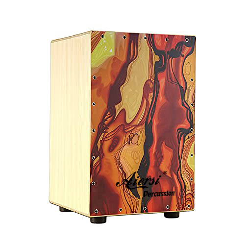 Musical Instrument Cajon - Houten handcajon-drumkit in kleur, percussie-instrument voor