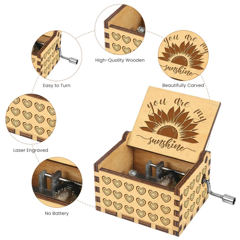 6.4*5.2Cm Mini Muziekdoos Rote - Musical Instrument Cajon recensie en prijs