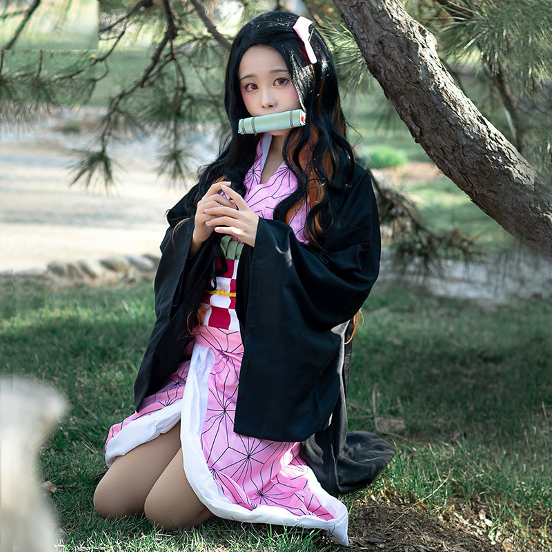 Nezuko Kamado Cosplay Kostuum  - Shakuhachi Bamboo Flute recensie en prijs