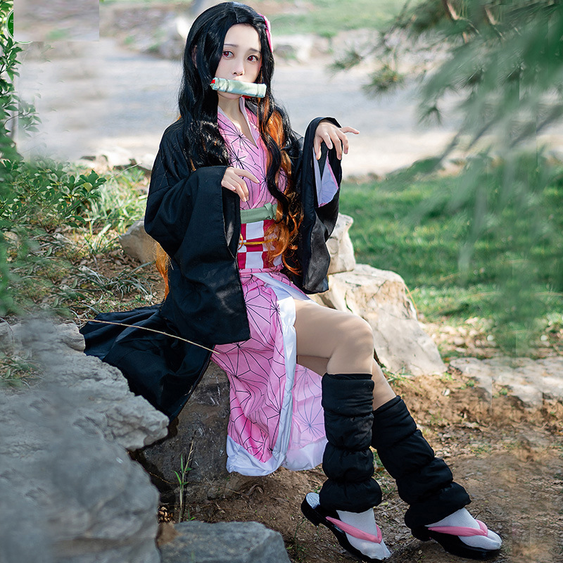 Nezuko Kamado Cosplay Kostuum  - Shakuhachi Bamboo Flute recensie en prijs