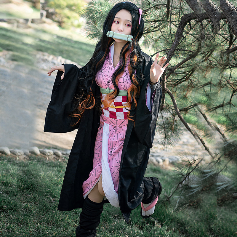 Nezuko Kamado Cosplay Kostuum  - Shakuhachi Bamboo Flute recensie en prijs
