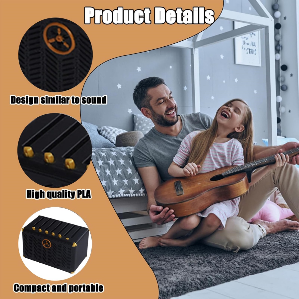Gitaarplectrumhouder, 3D-gepri - Musical Instrument Cajon recensie en prijs